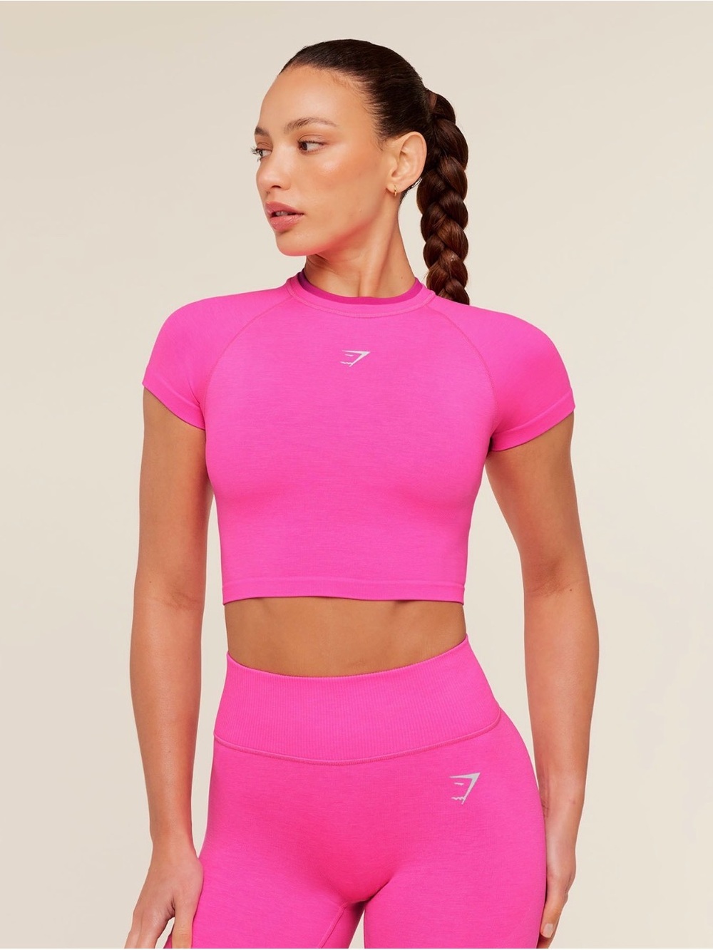 Gymshark Relay Seamless Short Sleeve Crop Top
